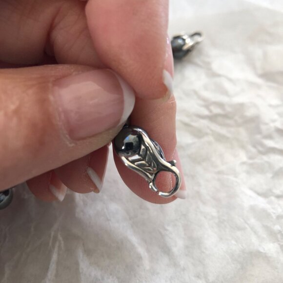 David Yurman Men's Spiritual Bead Bracelet w Hematite 8mm 8.25” - Picture 5 of 9